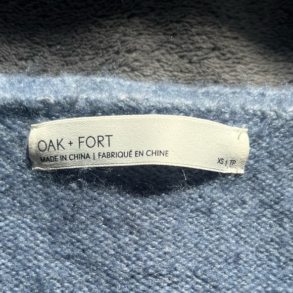 OAK + FORT Oversized Blue Cardigan - Picture 3 of 5